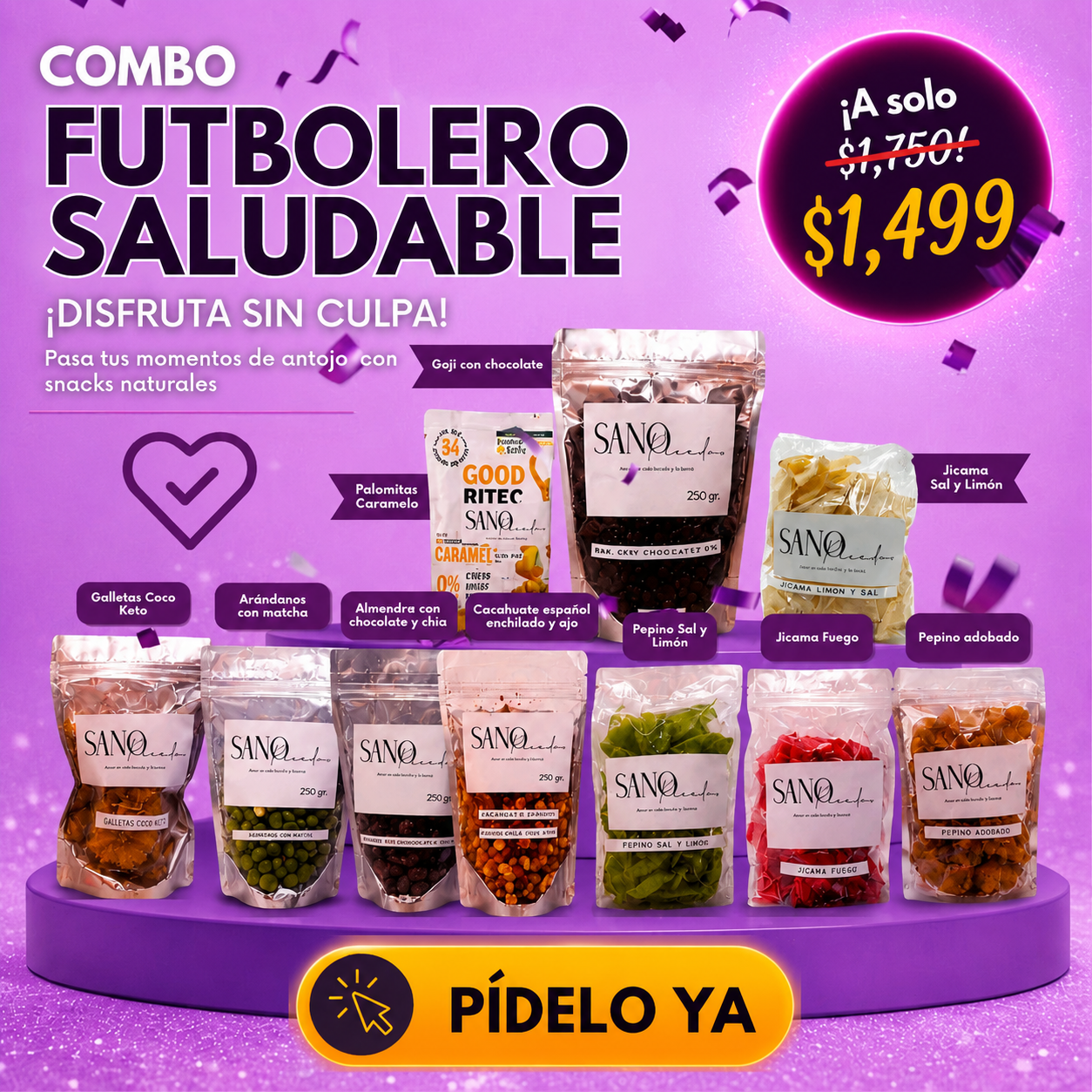 Paquete Snack Futbolero